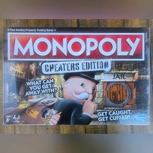 Hasbro Monopoly Cheaters Edition Game - Red and Black